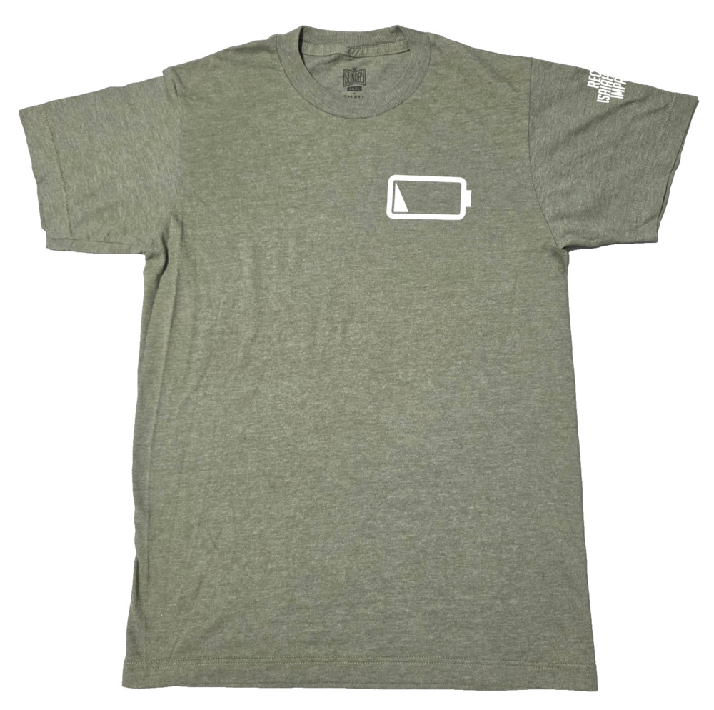 Sunday Cool Olive Heather Recharge T-Shirt Small Isaiah 40:28